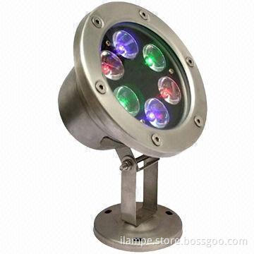Top Grade RGB LED Underwater Light, 5-6W, used in hotel and airports